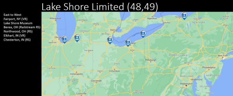 Lake Shore Limited Map